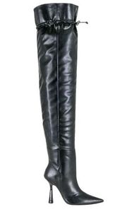 Good American Carla Over The Knee Thigh High Boots Black