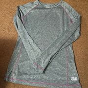 sport gray athletic long sleeved shirt S