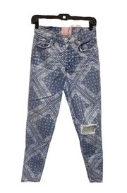 Revice Denim Paisley Patchwork Jeans size 26