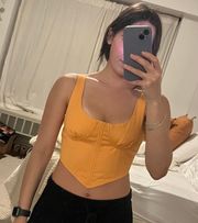 Orange Crop Top - Aubrey Top