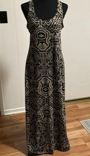 Maxi Racerback Tribal Dress