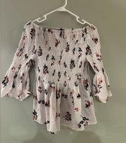 Ivanka Trump off the shoulder floral top! Great for spring