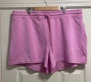 Member’s Mark short pink drawstring relax fit stretch athletic lounge bottom XXL