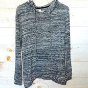 Women’s Gray Space Dye Flyaway Back Hoodie Size M