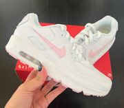 Nike New  Air Max 90 LTR GS White Pink Foam