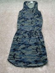 Sundry Women’s Camouflage Drawstring Tank Dress