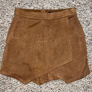 Brown Velvet Skort