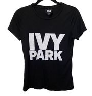 Ivy Park black w/white logo spellout size XS t-shirt.