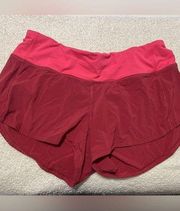 Lululemon speed up shorts 2.5”