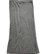 Rue 21 Gray Ribbed Long Skirt - Size Small