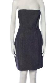 Stella McCartney Wool and Cashmere Strapless Mini Dress