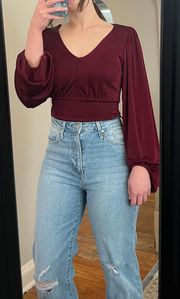 Red Burgundy Bodysuit