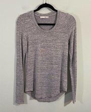 Wilfred Free Aritzia Women's Heather Grey Diapason Long Sleeve T-Shirt Size M