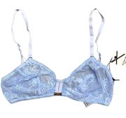 Daydream Nation Keyhole Bralette Powder Blue S