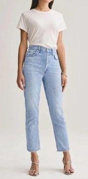 High Rise Straight Crop Jeans