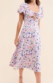 ASTR  the Label Floral Midi Dress