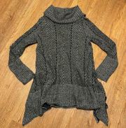 Eight Eight Eight Gray Asymmetrical Sweater Tunic