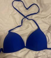 Electric Blue  Push Up Bikini Top