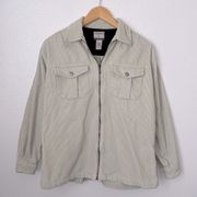 Vintage high sierra beige cream corduroy jacket shacket L