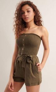 Olive Green Romper