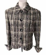 Lafayette 148 Wool Blend Boucle Tweed Jacket.