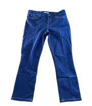 Women's Size 10 Tommy Hilfiger Crop Egouree Jeans Blue Denim