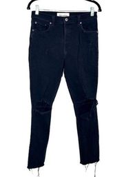 Reformation Stretch Crop Cigarette Jeans in Nile