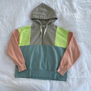 Urban Outfitters Colorful Half Zip Sweatshirt