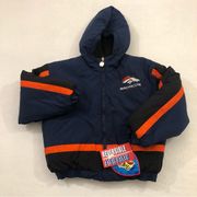 Vintage NFL Denver Broncos Pro Sports Club Reversible Jacket Youth S Womens XS.