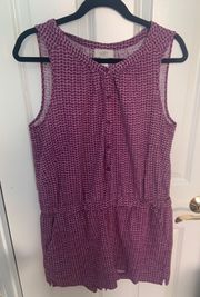 Purple Patterned Romper