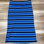 Aerie Midi Side Slit Striped Skirt Women’s Large y2k