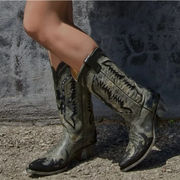 Corral Boots Eagle Sequin Inlay Snip Toe Cowgirl Boots