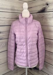 Light Purple Lightweight Puffer Jacket