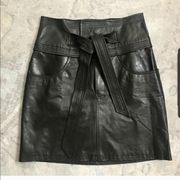 Rebecca Minkoff Callie Leather Mini Skirt