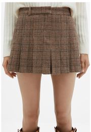 Pleated Mini Skirt