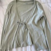 Brandy Melville  Light Green Tie Top