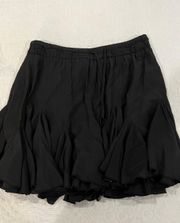 Pleated Black Skirt