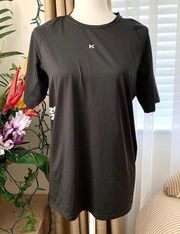 NEW Koral 2020 Graphic Mesh Athletic Tunic T-shirt Black