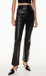 Aritzia Babaton Publish Vegan Leather Bootcut Pants in Black- Still Selling