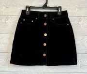 No Boundaries black denim high rise skirt Size 5