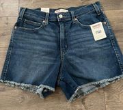 Levi Strauss Signature High Rise 3” Jean Shorts Size 12 W31 New