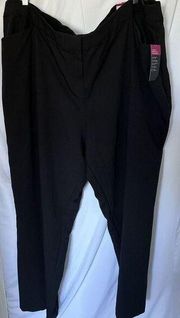 Worthington Woman Curvy Fit Perfect Trouser Pants Black 30W NWT