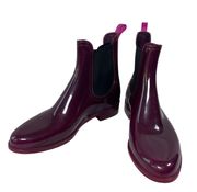 Forecast Ankle Waterproof Chelsea Rubber Boots Wine Size 40/