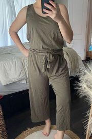 Michael Stars Olive Green Tank Jumpsuit