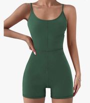 Green athletic romper