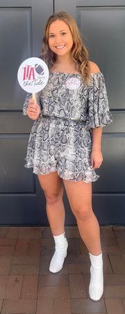 Snakeskin Romper