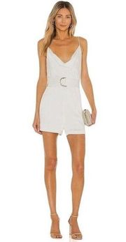 Karina Grimaldi Rochi Solid Romper in White Medium New Womens Shorts outfit