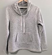 Eddie Bauer Cowl Neck Grey Pullover Sweatshirt Women Size Large