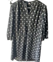 Fossil 100% silk Polka Dot Dress