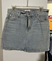 Light Wash Denim Skirt